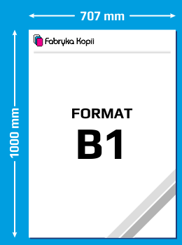 Formaty papieru - Format B1 - Wymiary B1